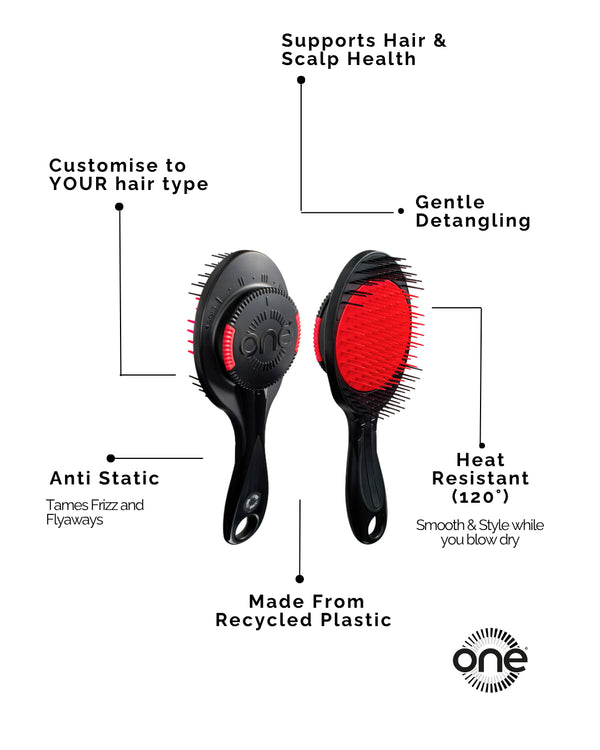 ONE Brush PRO Adjustable Bristle Hairbrush