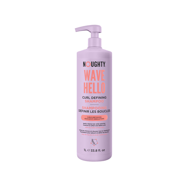 Noughty Wave Hello shampoo 1 Litre — one of two products included in this duo