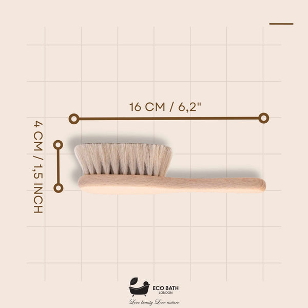 Eco Bath Goat-Bristle Baby Hair Brush