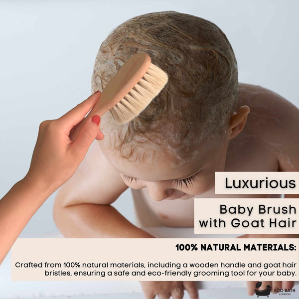 Eco Bath Goat-Bristle Baby Hair Brush