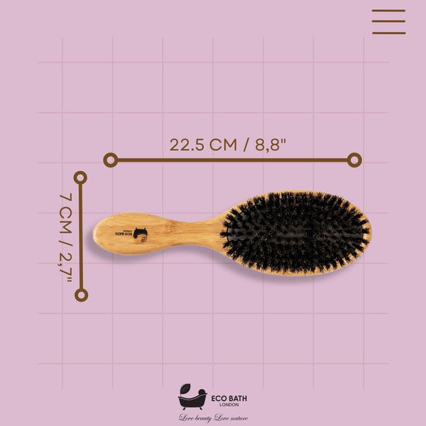 Eco Bath Bamboo Hair Brush with Boar Bristles