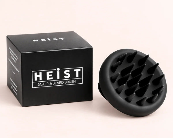 Heist Silicone Scalp and Beard Brush — studio product photograph
