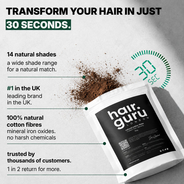 Hair Guru London Hair Fibres Refill Pouch | 100g