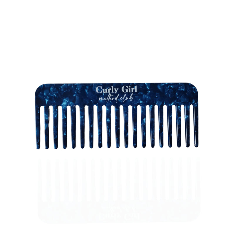 Wide-Tooth Acetate Comb – Blue