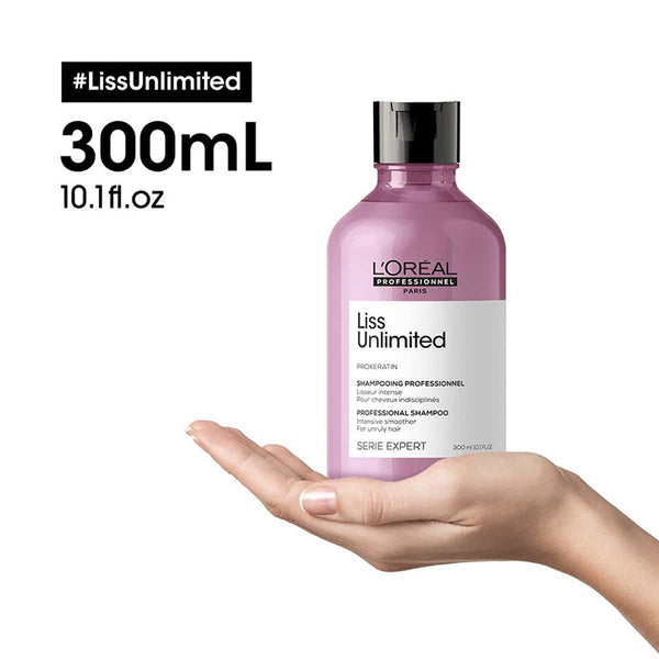 L'Oréal Professionnel Serié Expert Liss Unlimited Shampoo Smooth, Glossy & Frizz-Free Hair — 300 ml
