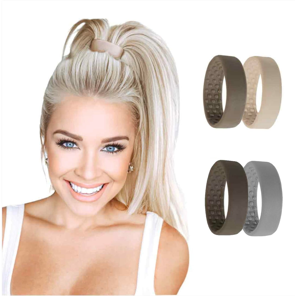 PONY-O Neutral Hair Fasteners — Pack of 4