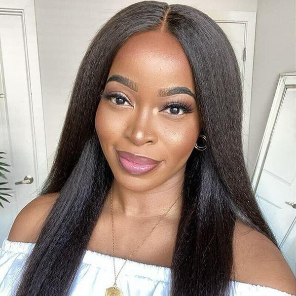 Chic Luxe Hair Full Lace Front Glueless Kinky Straight Wig — Long/Short