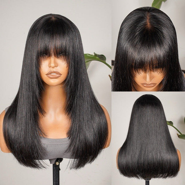 Chic Luxe Hair Ready To Wear Glueless Lace Front Wig With Bangs