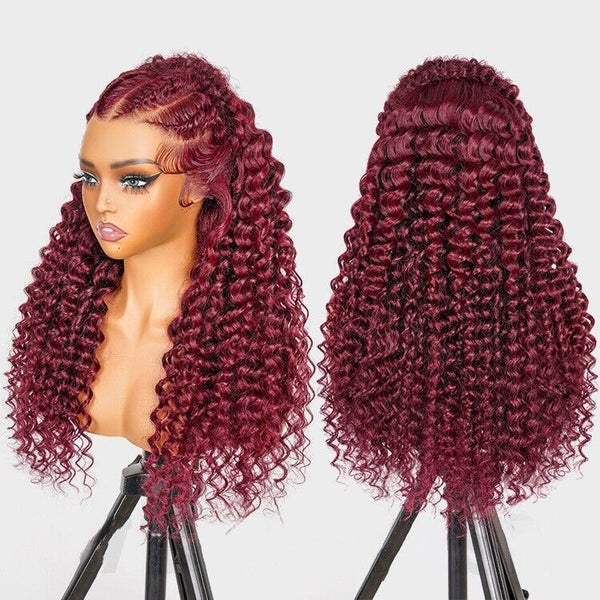 Chic Luxe Hair 99J Burgundy Wig — Lace Front — Glueless