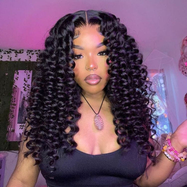 Chic Luxe Hair Glueless Funmi Spiral Curly Full Lace Front Long Wig