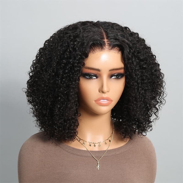 Chic Luxe Hair Full Glueless Wear & Go Curly Lace Front Short Bob Wig