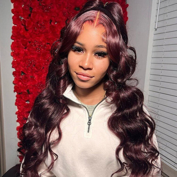 Chic Luxe Hair Glueless Pre-Styled Half Ponytail Wear Go Wavy Wig — 99j
