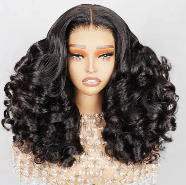 Chic Luxe Hair Full Glueless Wear & Go Bouncy Curly Lace Front Wig