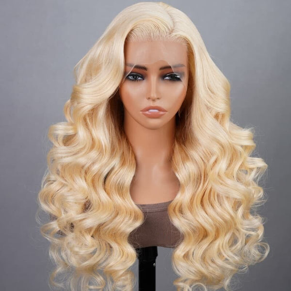 Chic Luxe Hair Full Wig Straight Wavy Lace Front Long 613 Blonde
