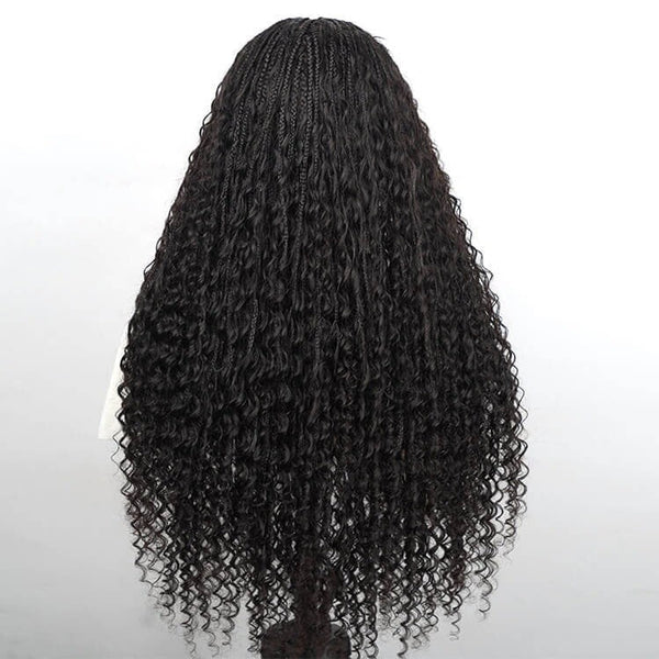Chic Luxe Hair Braided Curly Lace-Front Wig