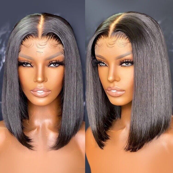 Chic Luxe Hair Straight Short Bob Full Lace Front Wig
