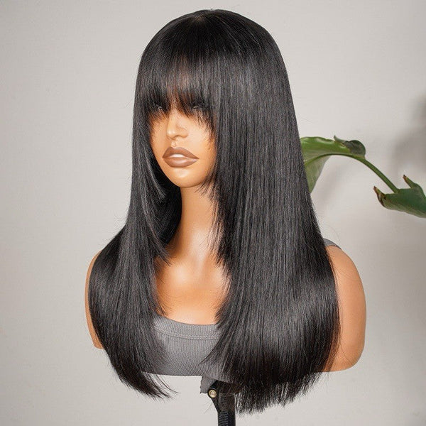 Chic Luxe Hair Ready To Wear Glueless Lace Front Wig With Bangs