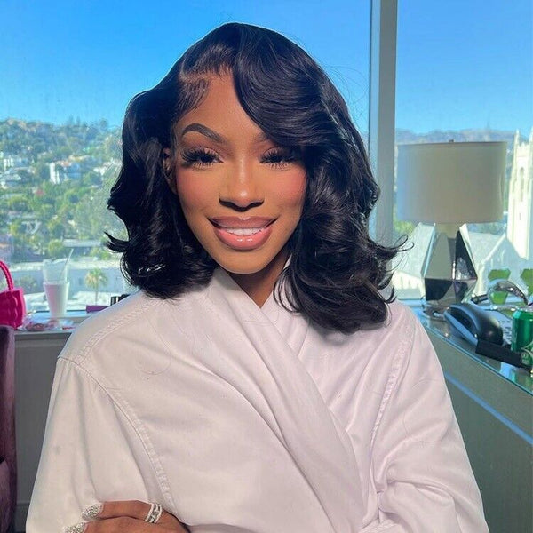 Chic Luxe Hair Glueless Bouncy Lace Front Loose Wave Short Wig