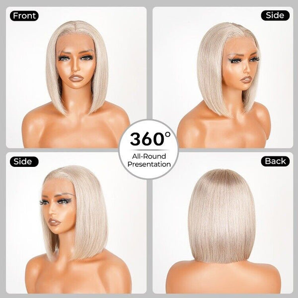 Chic Luxe Hair Lace Coloured Silver Bob Glueless Wig