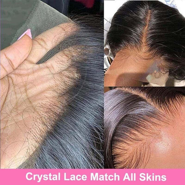 Chic Luxe Hair Full Lace Front Wavy Long Wig — Crystal/Invisible Lace