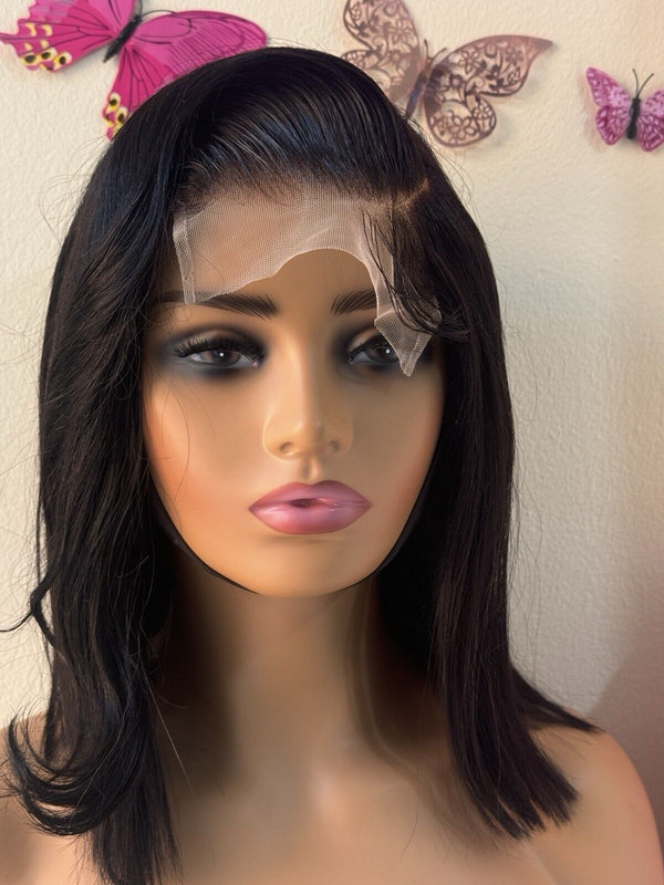 Chic Luxe Hair Ready To Wear Pre-Styled Glueless Lace Front Side Bang Bob Wig