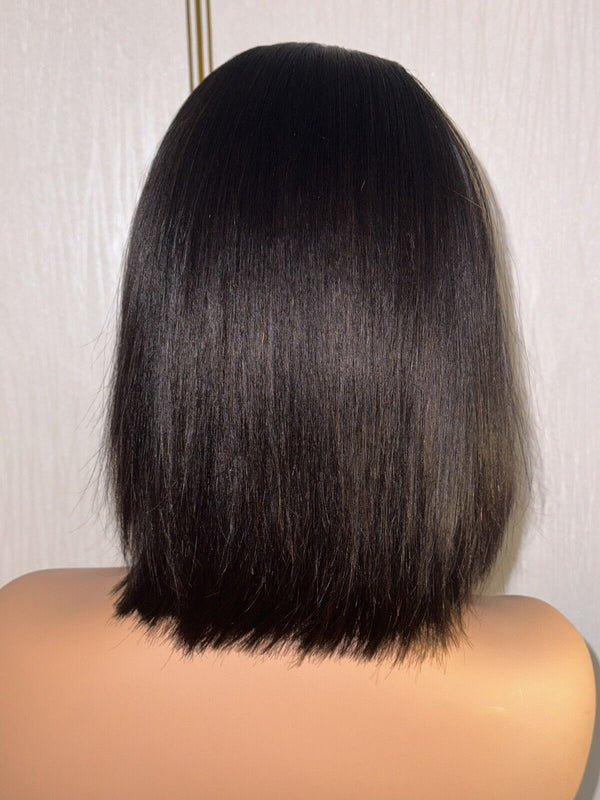 Chic Luxe Hair Glueless Headband Straight Short Bob Wig — Natural