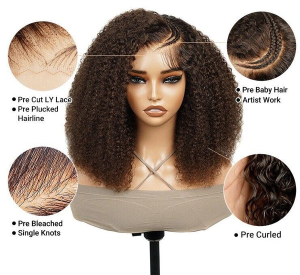 Chic Luxe Hair Pre-Styled Braided Curly Wig — Lace Front — Glueless