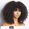 Chic Luxe Hair Glueless Curly Wig With Bangs — Short/Long