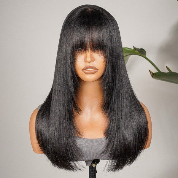Chic Luxe Hair Ready To Wear Glueless Lace Front Wig With Bangs