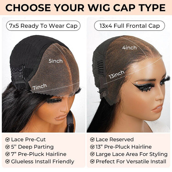 Chic Luxe Hair Blunt Cut Short Bob Ready To Go Glueless Lace Front Wig