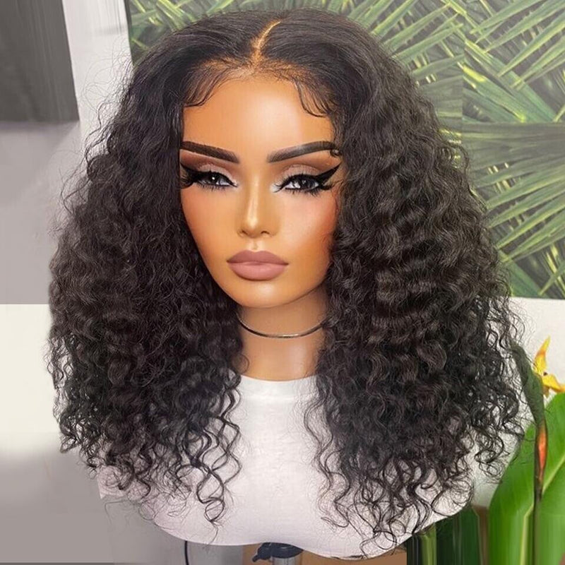 Chic Luxe Hair Short Deep Wave Lace-Front Wig