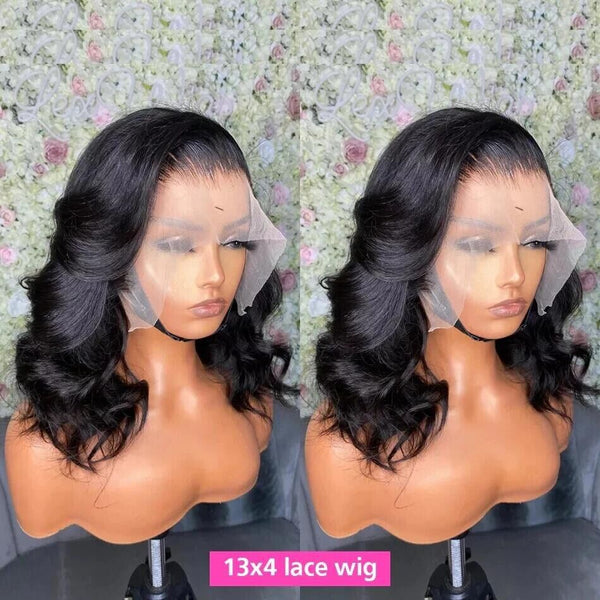 Chic Luxe Hair Glueless Full Wavy Lace Front Short Wig