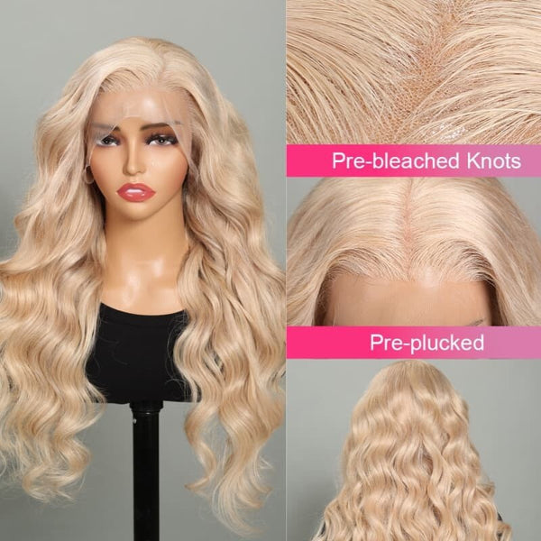 Chic Luxe Hair Full Wig Straight Wavy Lace Front Long 613 Blonde