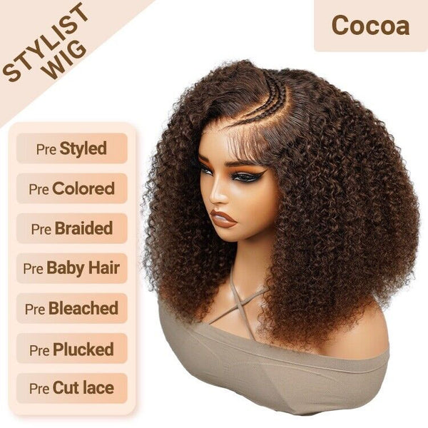Chic Luxe Hair Pre-Styled Braided Curly Wig — Lace Front — Glueless