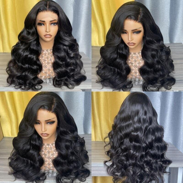 Chic Luxe Hair Full Lace Front Wavy Long Wig — Crystal/Invisible Lace
