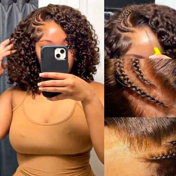 Chic Luxe Hair Pre-Styled Braided Curly Wig — Lace Front — Glueless