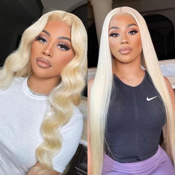 Chic Luxe Hair Full Wig Straight Wavy Lace Front Long 613 Blonde