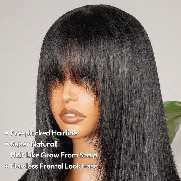 Chic Luxe Hair Ready To Wear Glueless Lace Front Wig With Bangs