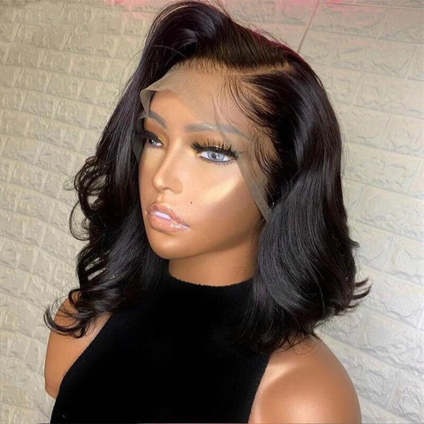 Chic Luxe Hair Pre Styled Wavy Short Lace Front Bob Wig — 13*4 Lace