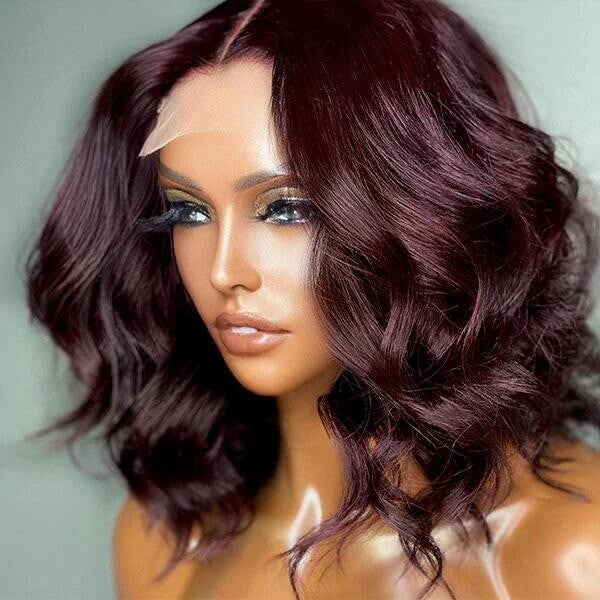 Chic Luxe Hair Full Wig Wavy Invisible Lace Front Short Bob
