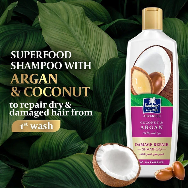 Parachute Advansed Coconut & Argan Damage Repair Shampoo — 340 ml