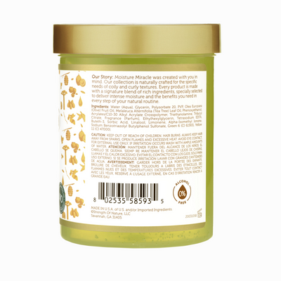 African Pride Moisture Miracle Olive Oil & Tea Tree Oil Max Hold Styling Gel — 18 oz