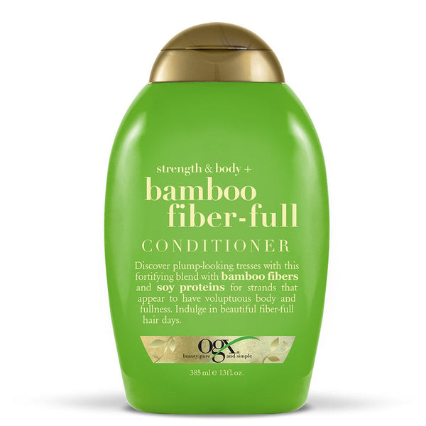 OGX Strength & Body+ Bamboo Fiber-Full Conditioner for Volumising & Strengthening Fine, Weak Hair 13 fl oz — 13 fl oz