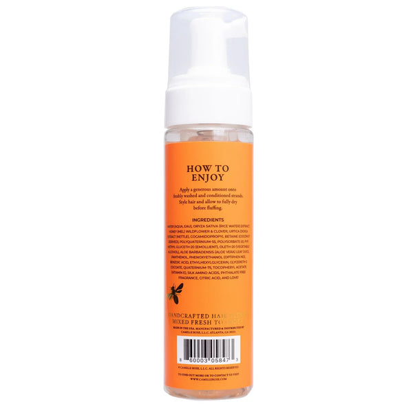 Camille Rose Spiked Honey Mousse 4 in 1 Styler Define, Hydrate & Style — 8 oz