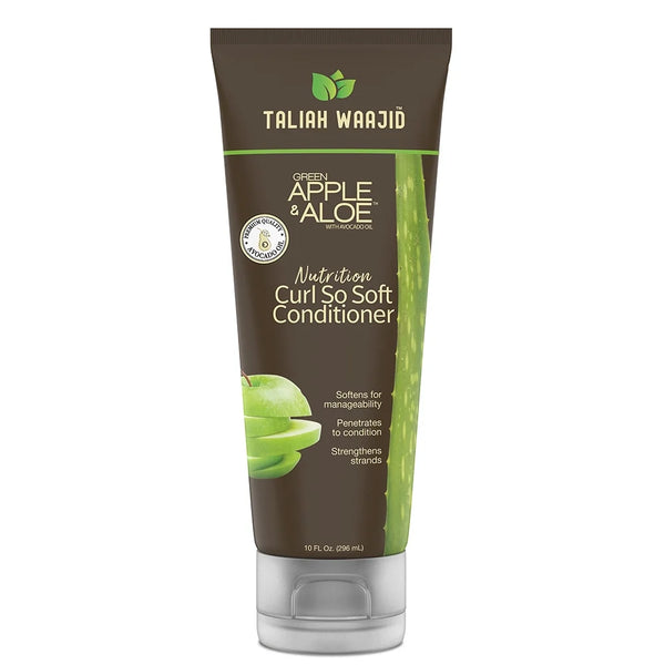 Taliah Waajid Green Apple & Aloe Nutrition Curl So Soft Conditioner Deeply Nourishes & Softens Curls for Wavy, Curly & Coily Hair — 10 oz