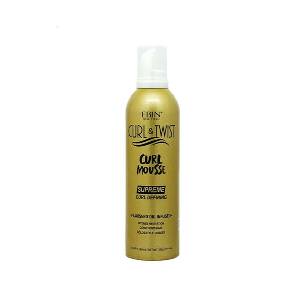 Ebin - Curl & Twist Curl Mousse Supreme Curl Defining Flaxseed Oil Infused — 12 oz