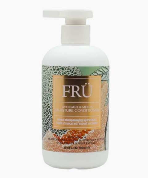FRU Avocado & Melon Moisture Conditioner - Deep Hydration & Shine for Dry, Dull Hair - — 300 ml
