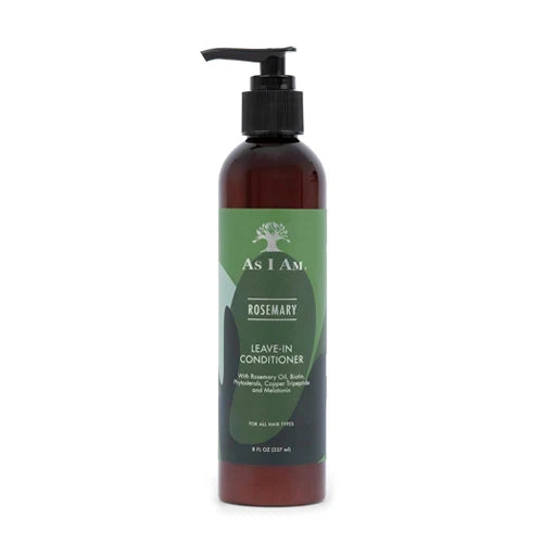As I Am Rosemary Leave In Conditioner Moisturising & Detangling for Natural Hair & Curls — 237 ml