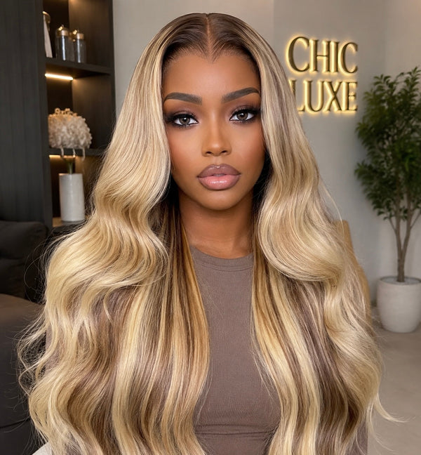Chic Luxe Hair The Sienna Ash Blonde Wave Wig