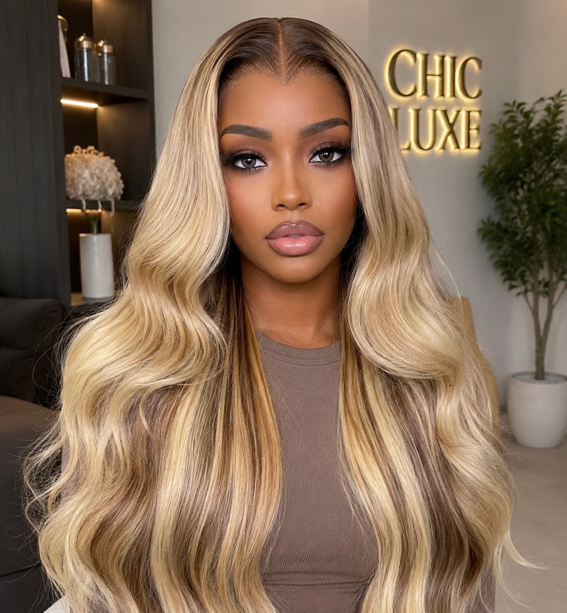 Chic Luxe Hair The Sienna Ash Blonde Wave Wig